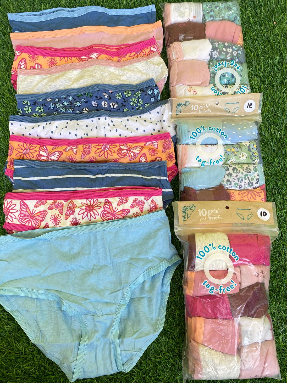 Thereabouts 10in1 Girls Cotton Multicolored Briefs