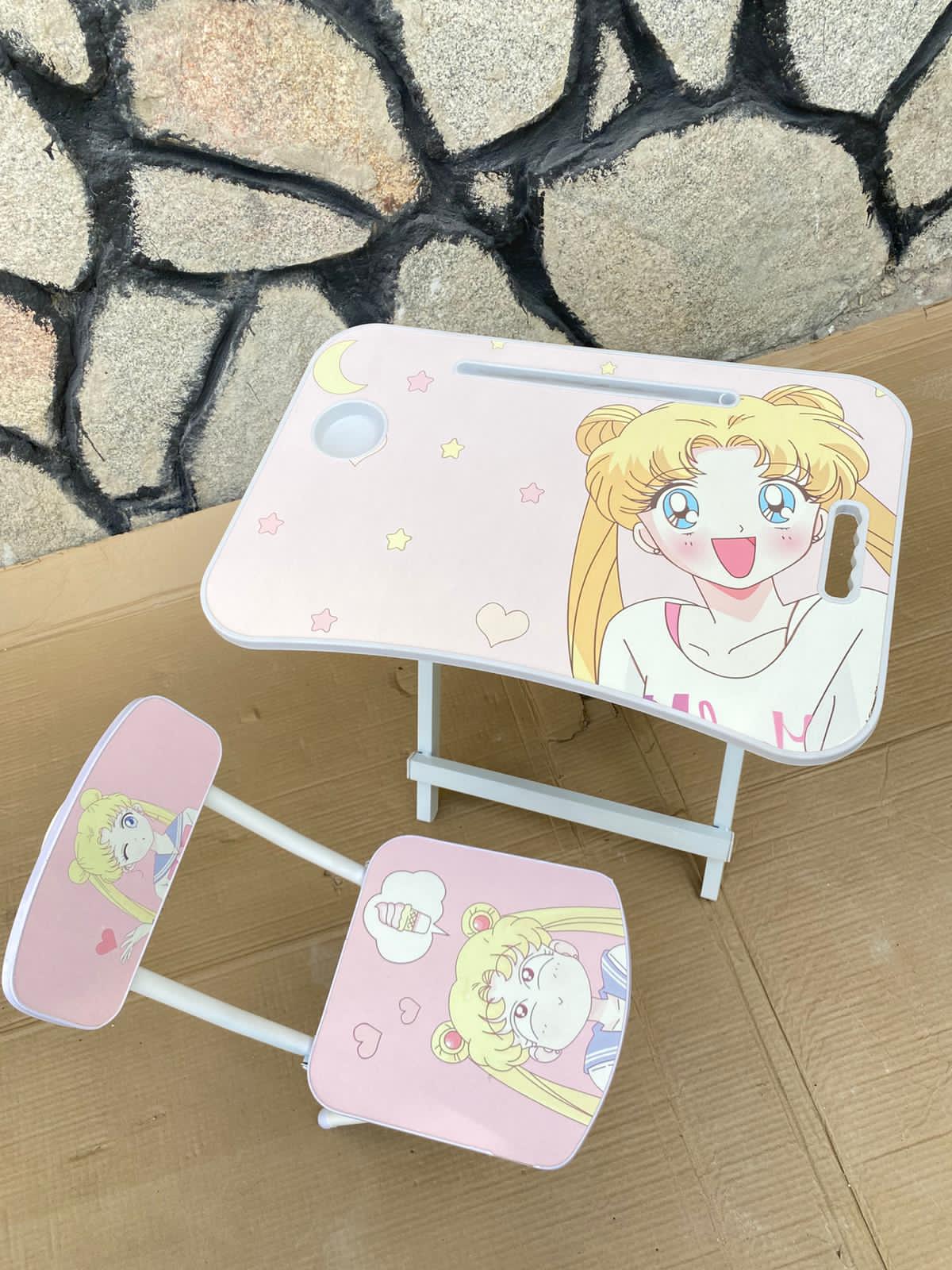 Toddler foldable table and chair set