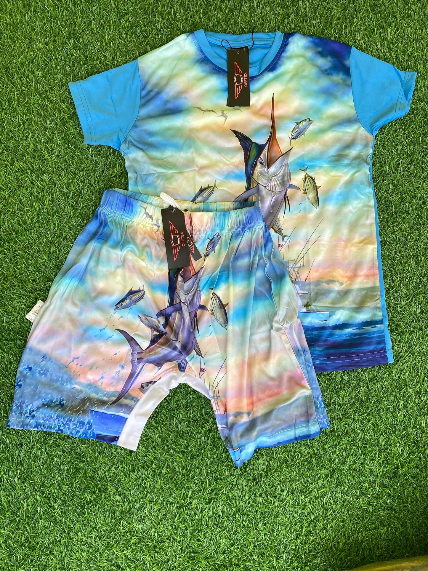 3D Shark Design Two Piece