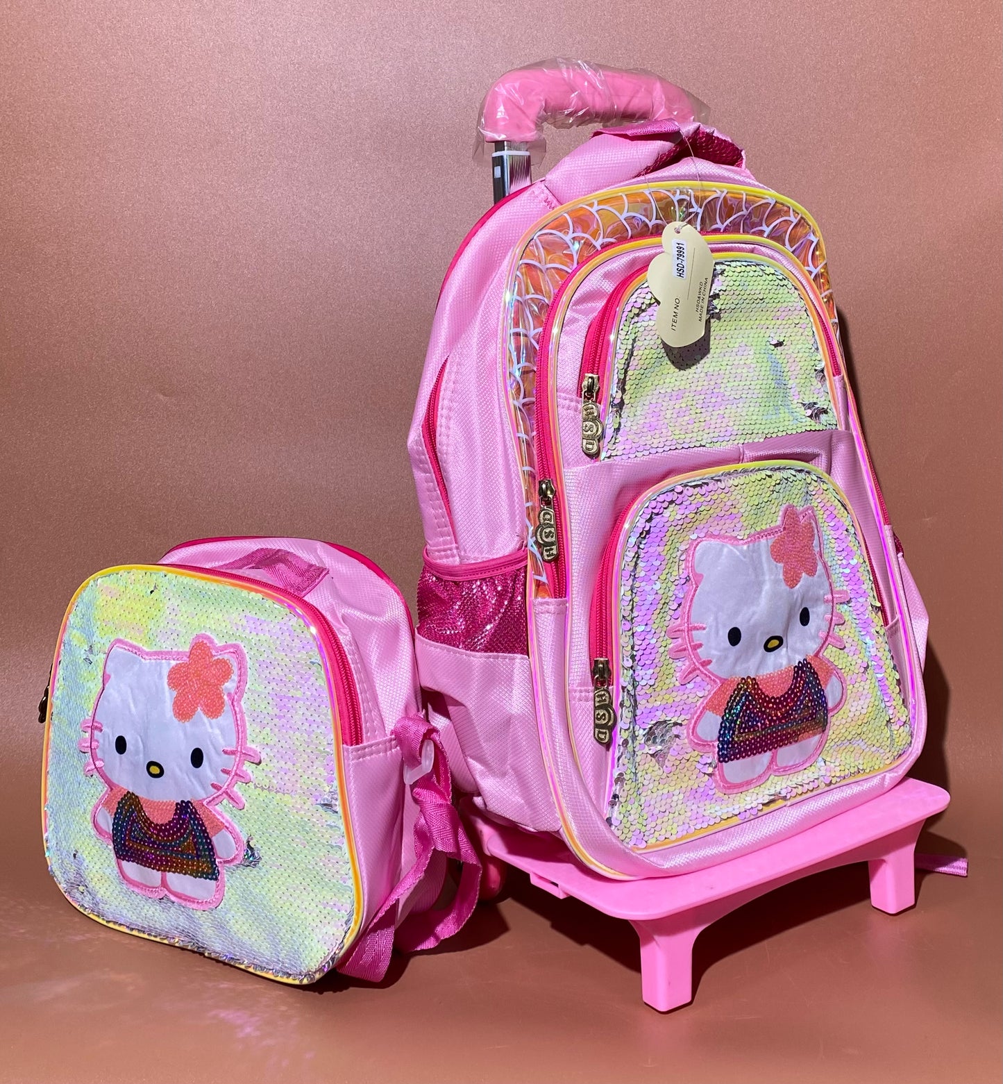 16inches HSD Scales Trolley School Bag