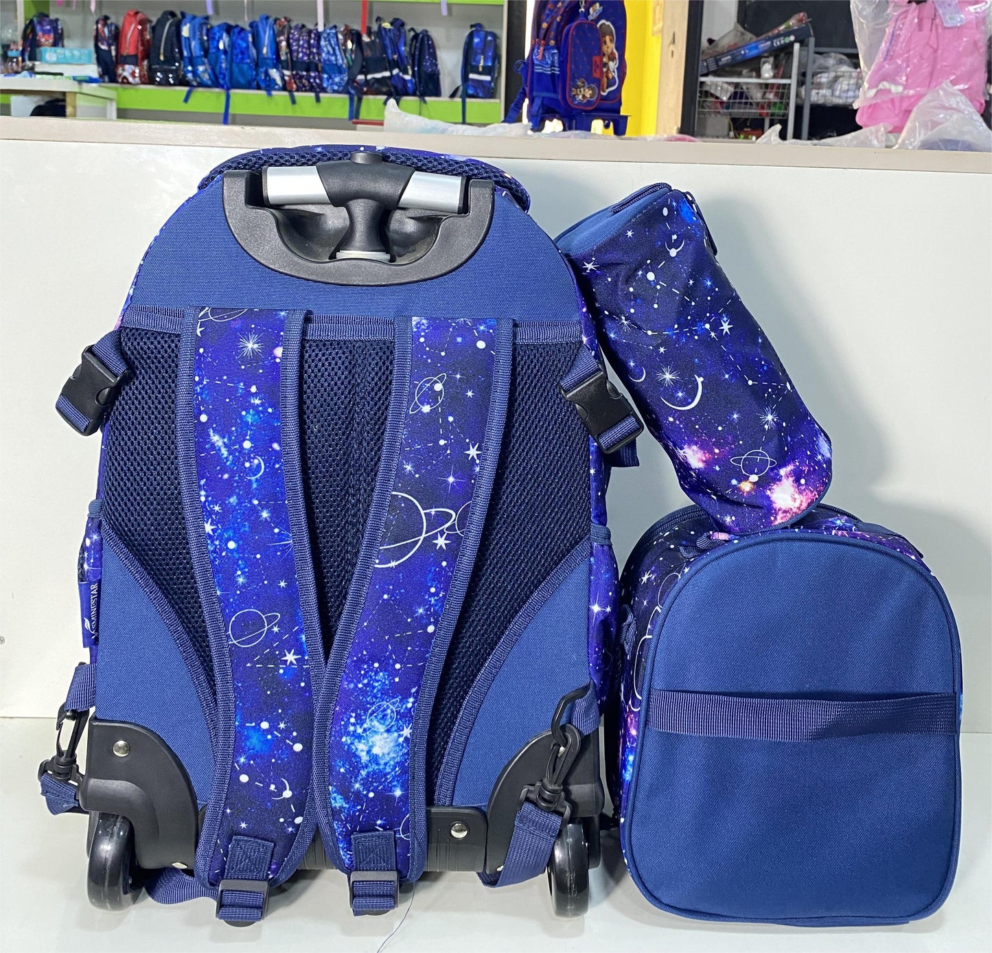 18.5inches 3in1 Jasmine Star Trolley School Bag