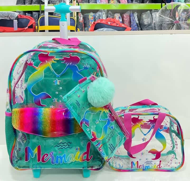 16inches 3in1 Transparent jasmine trolley set