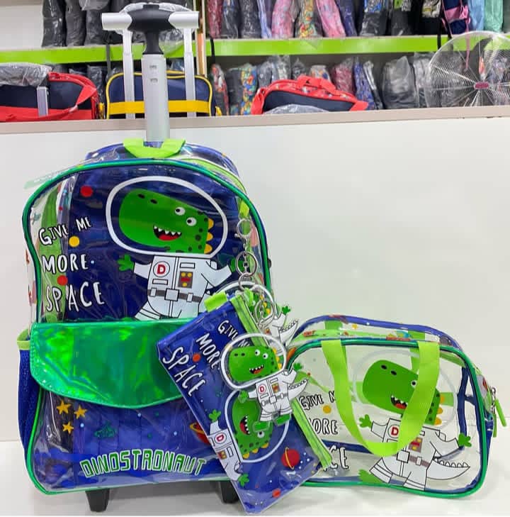 16inches 3in1 Transparent jasmine trolley set
