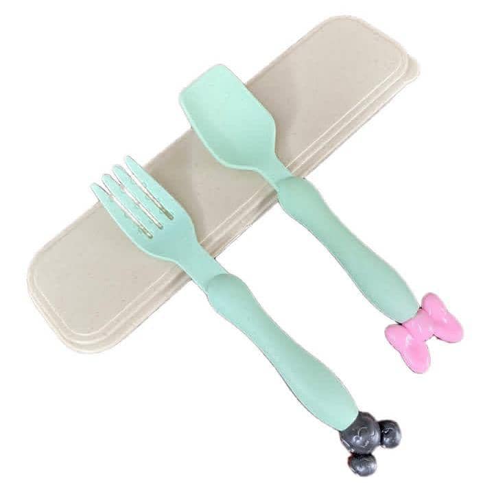 2in1 kiddies cutlery set