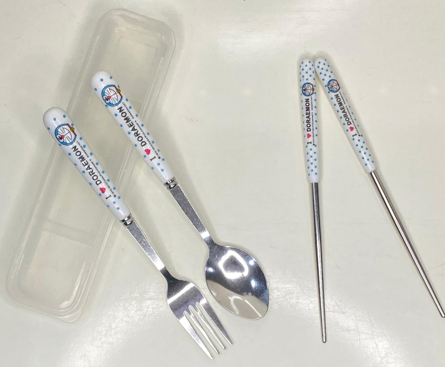 Spoon fork and chopsticks cutlery set