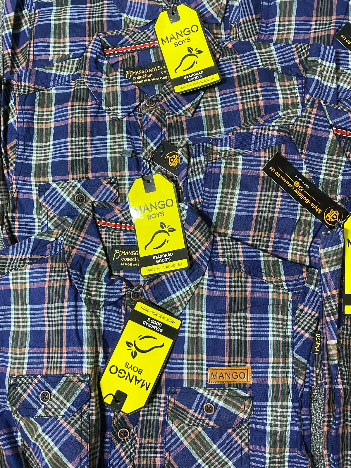 MANGO Brand Kiddies Bottoned Down Shirts