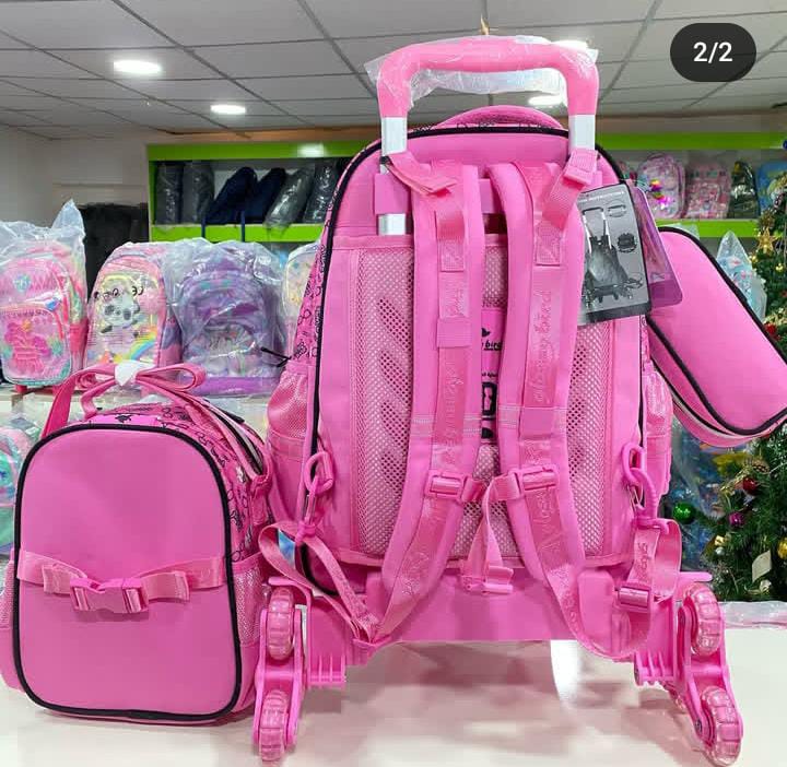 Glossy bird 17 inches 3in1 detachable trolley set
