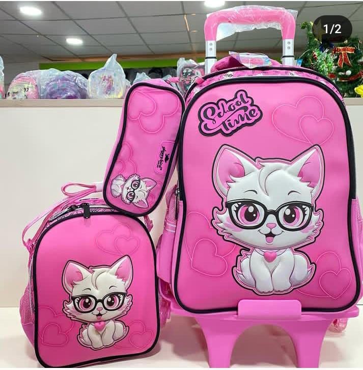 Glossy bird 17 inches 3in1 detachable trolley set