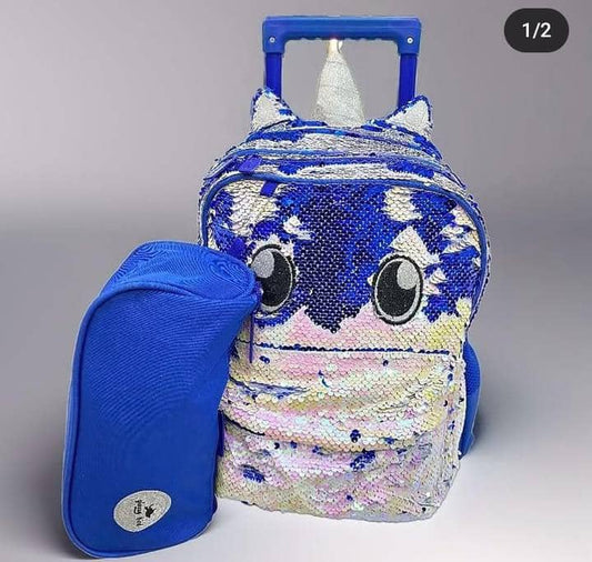Glossy bird 14 inches 2in1 trolley set