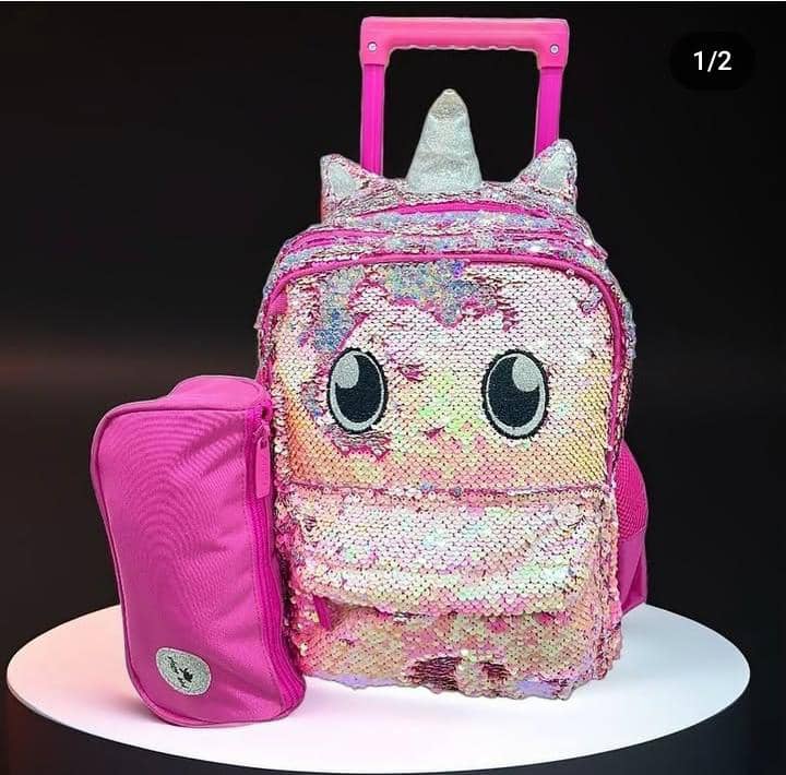 Glossy bird 14 inches 2in1 trolley set