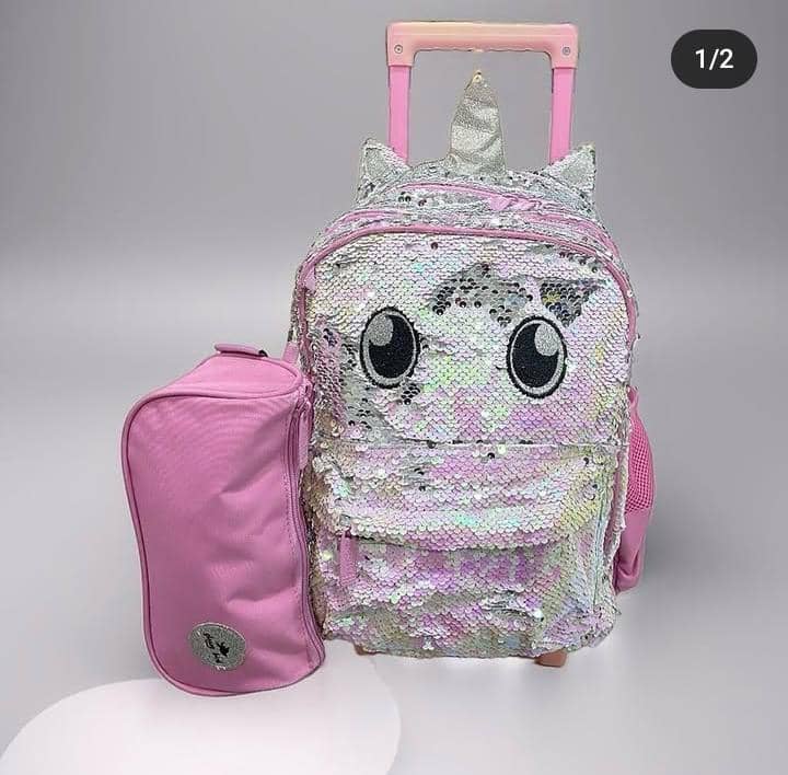 Glossy bird 14 inches 2in1 trolley set