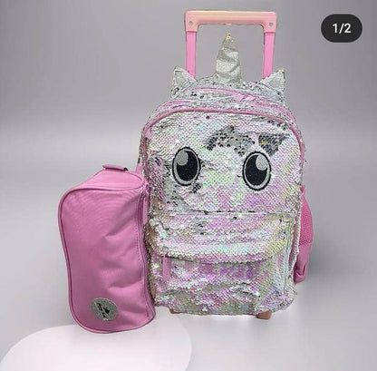 Glossy bird 14 inches 2in1 trolley set