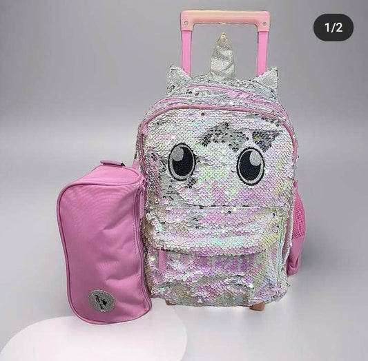 Glossy bird 14 inches 2in1 trolley set