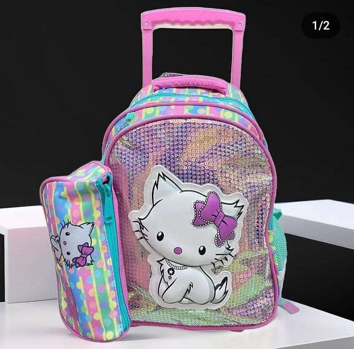 Glossy bird 15 inches 2in1 trolley set