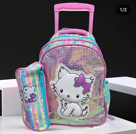 Glossy bird 15 inches 2in1 trolley set