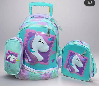 Glossy bird 17 inches 3in1 trolley set