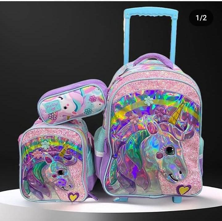 Glossy bird 17 inches 3in1 trolley set