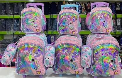 Glossy bird 17 inches 3in1 trolley set
