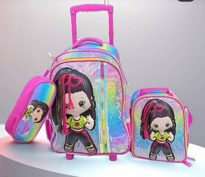 Glossy bird 17 inches 3in1 trolley set