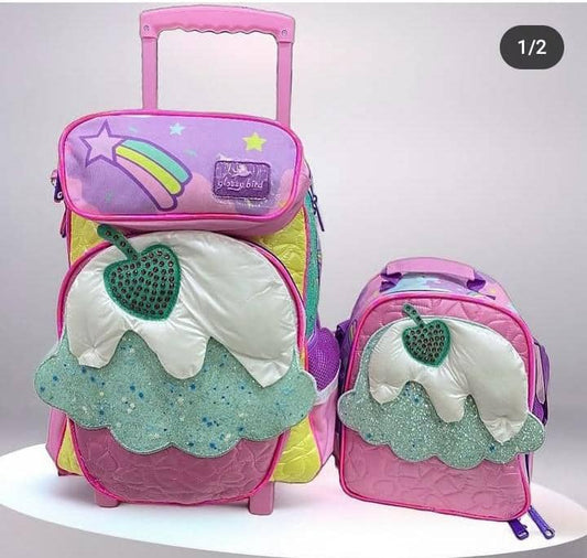 Glossy bird 18 inches 3in1 trolley set