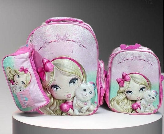 Glossy bird 16 inches 3in1 back bag set