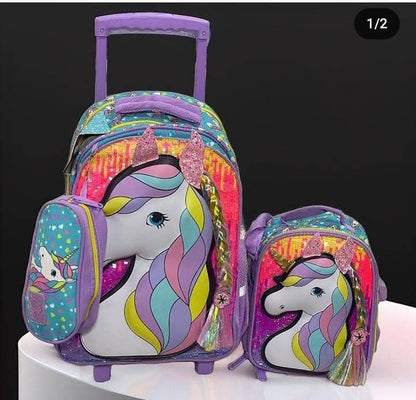 Glossy bird 17 inches 3in1 trolley set.