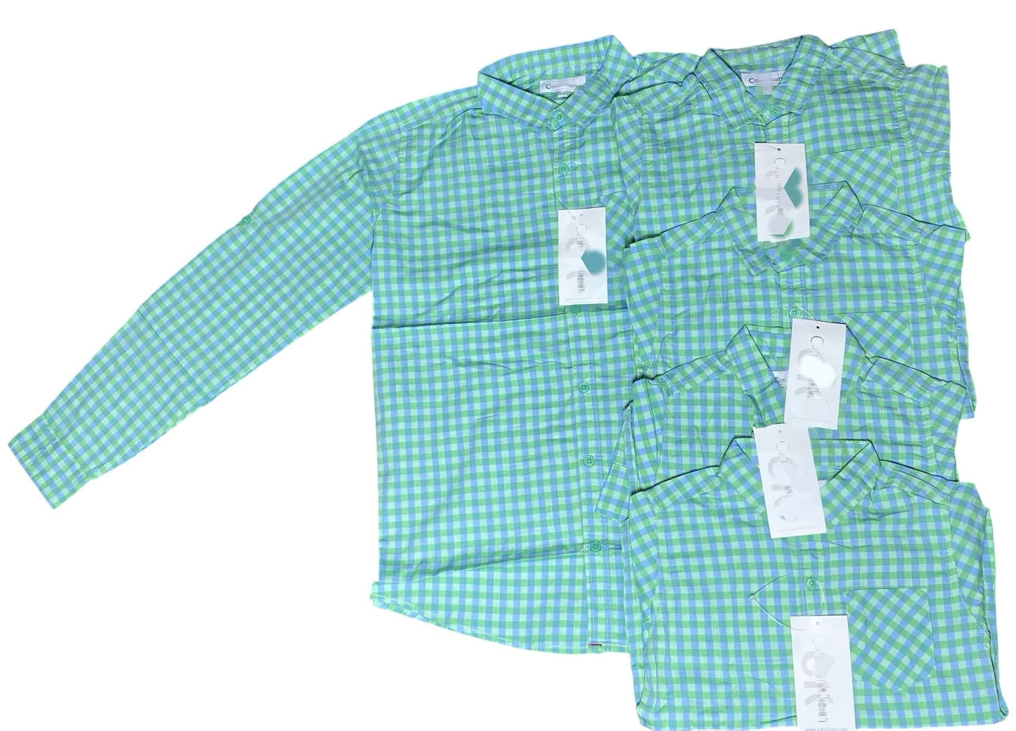 CALVIN KLEIN kiddies buttoned down shirts [Long sleeves]
