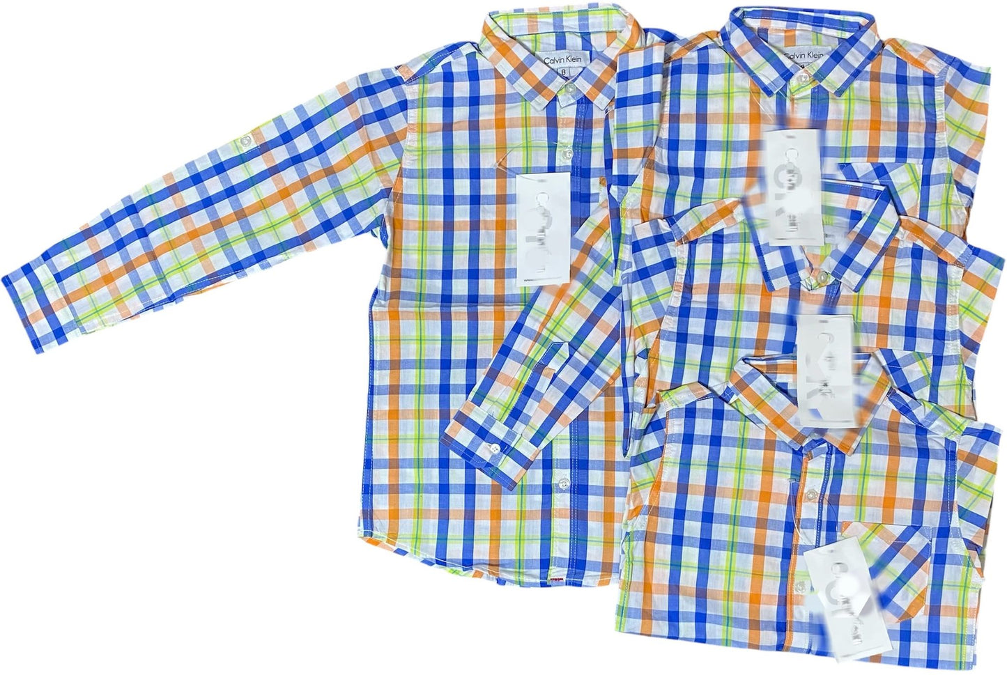 CALVIN KLEIN kiddies buttoned down shirts [Long sleeves]
