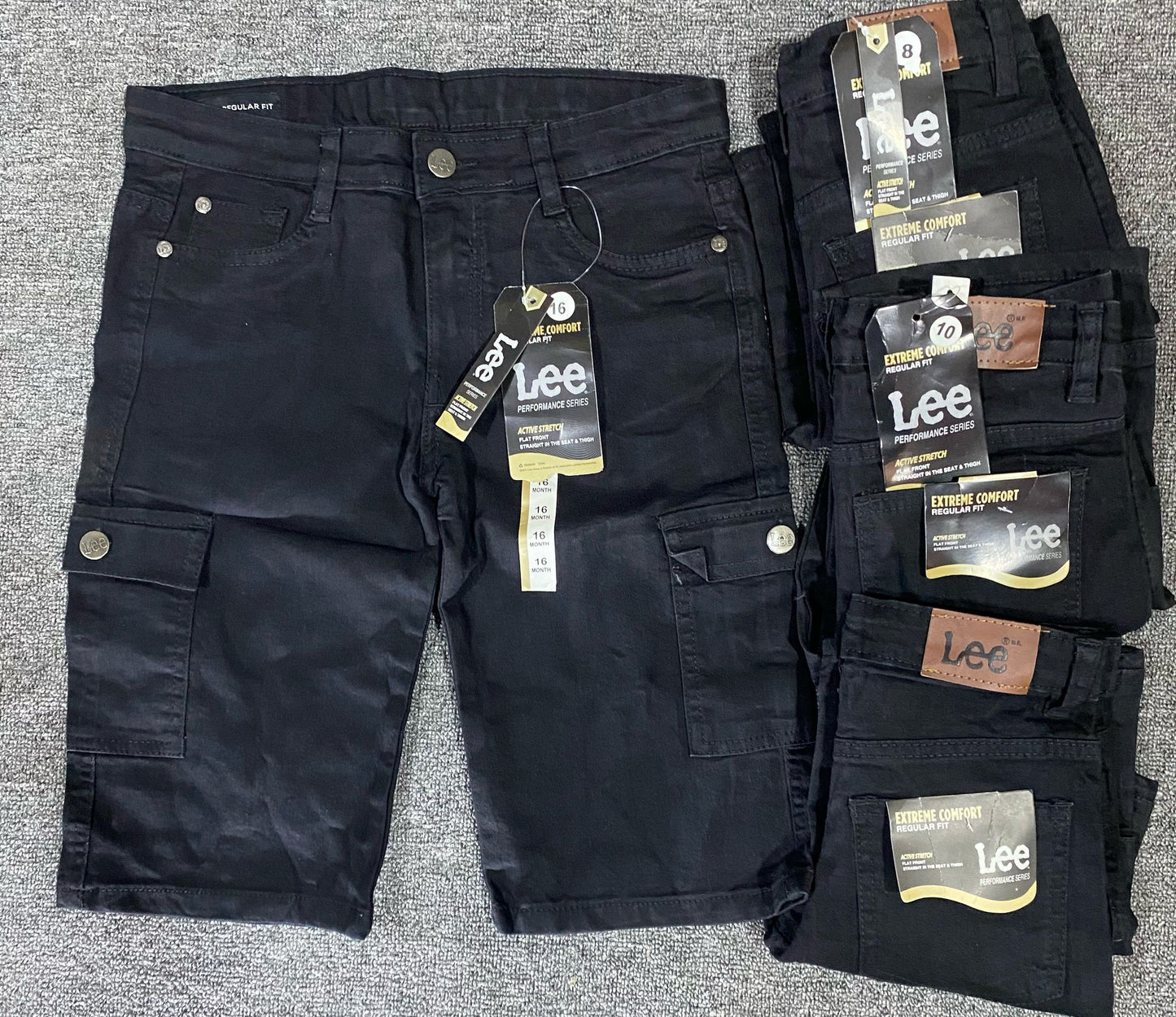 LEE Jean (Black and Blue short Jean)