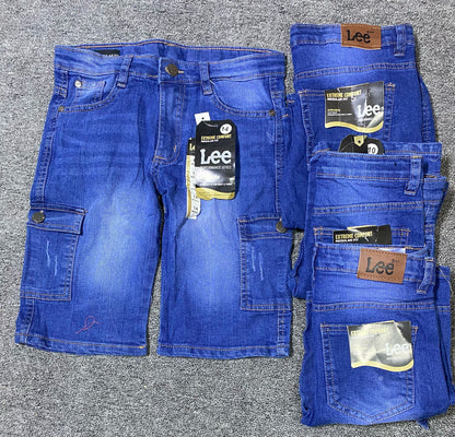 LEE Jean (Black and Blue short Jean)