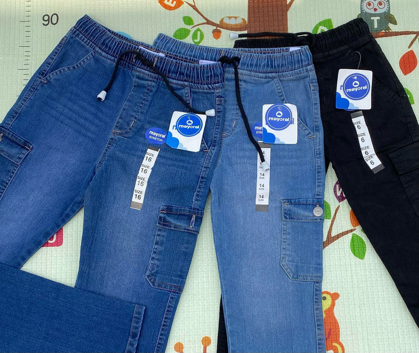 Mayoral Brand Combat Jean (Black and Blue)