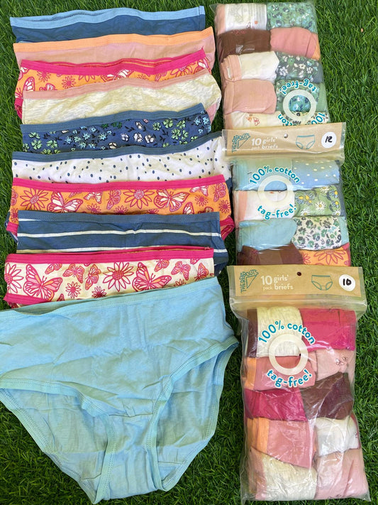 Thereabouts 10in1 Girls Cotton Multicolored Briefs