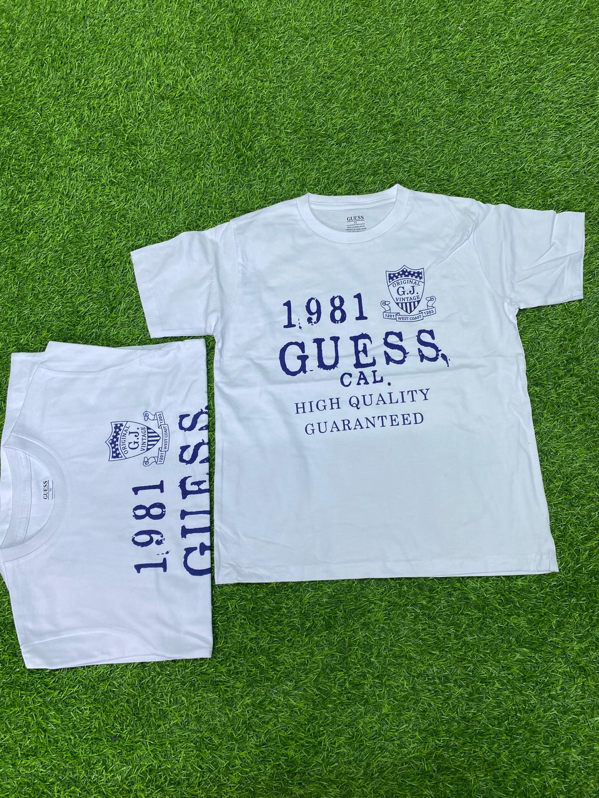 GUESS Brand Round Neck Polo