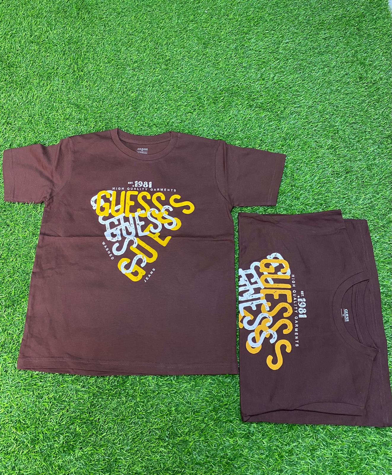 GUESS Brand Round Neck Polo