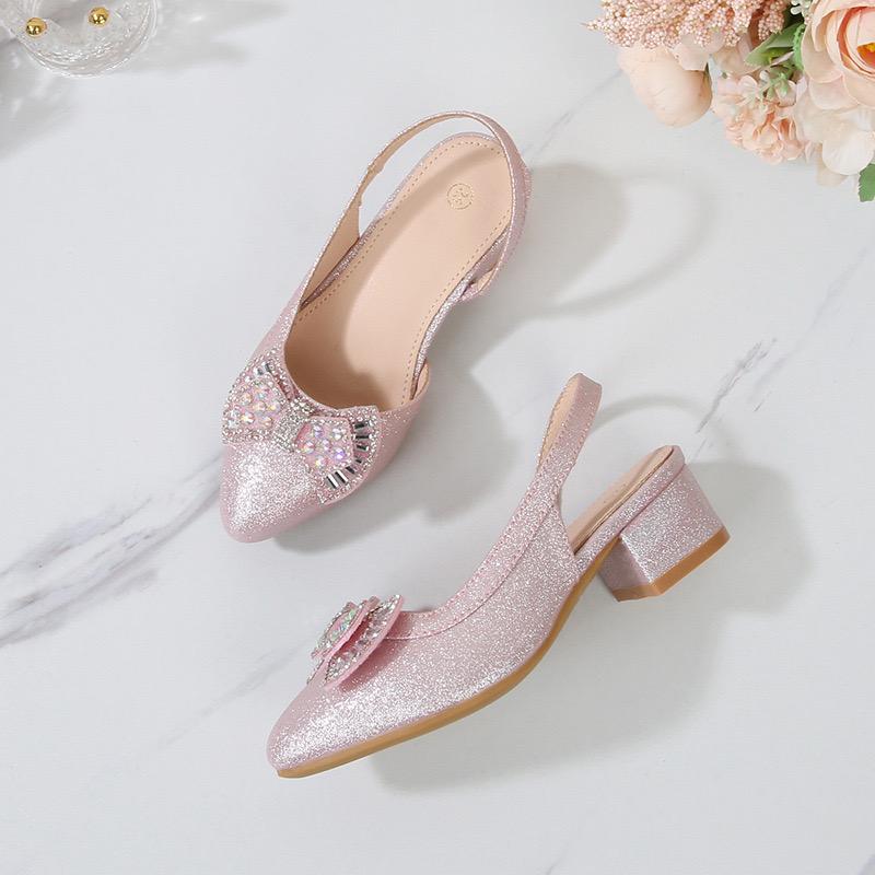 PRINCESS luxury low heels sandals