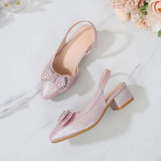 PRINCESS luxury low heels sandals