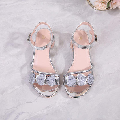 PRINCESS luxury low heels sandals
