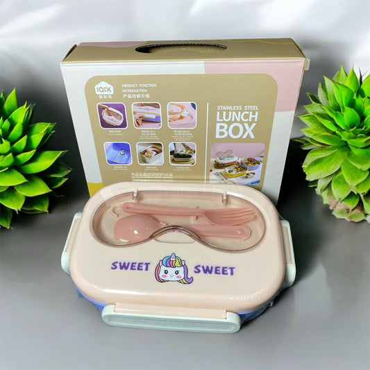 Sweet Sweet Bento Lunch Box [3 Compartment] BPA Free - 304 Stainless Steel