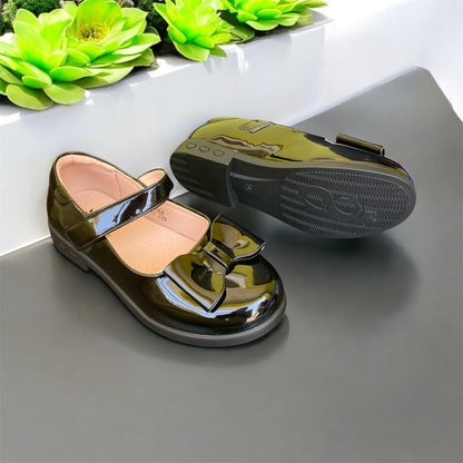 British Girls School Shoe (Big Bow)