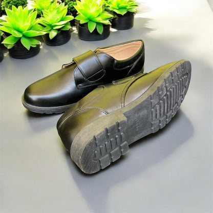Matte Design UK-US Boys School Shoe with Strap