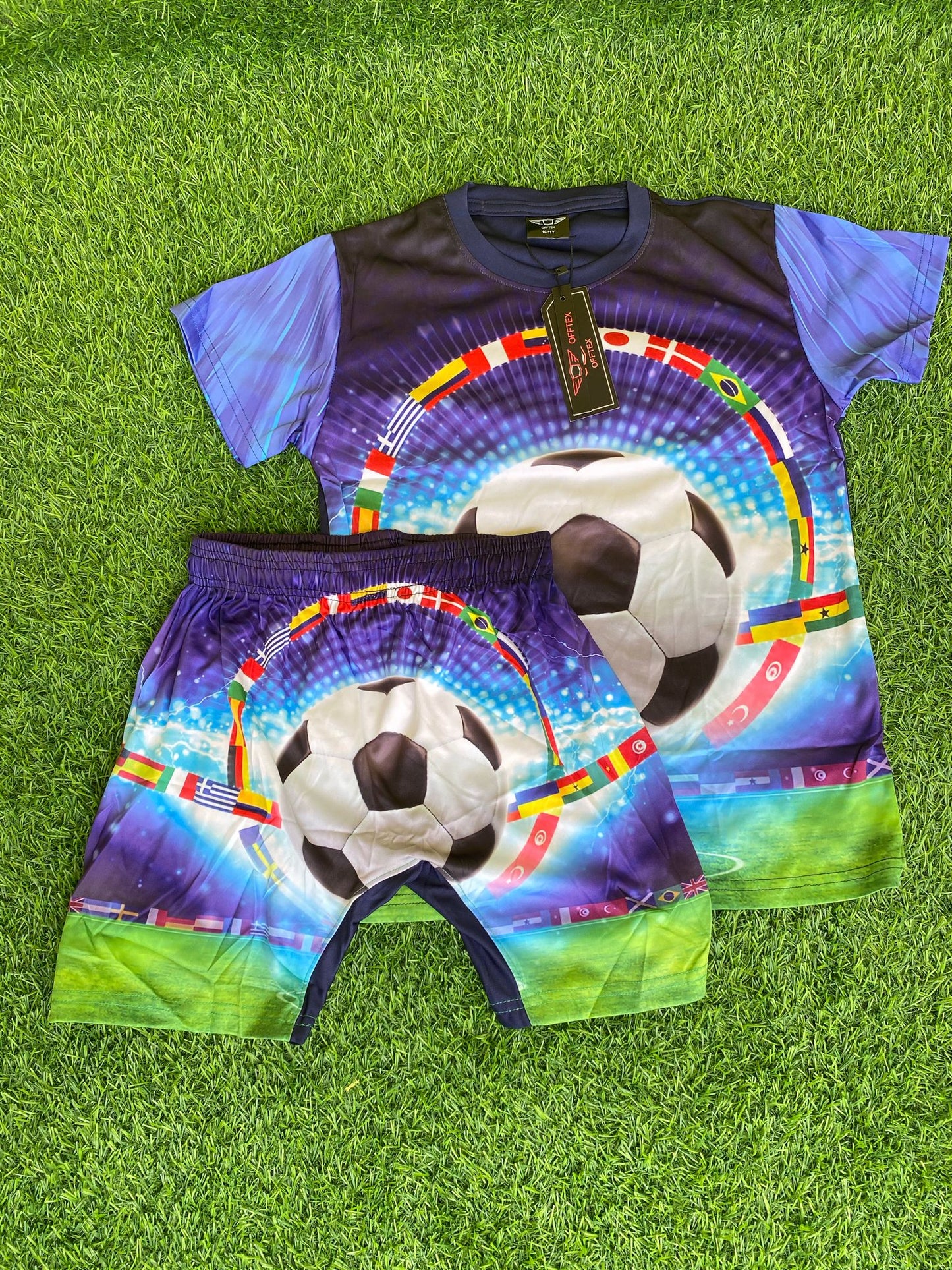 3D Football Design Two Piece