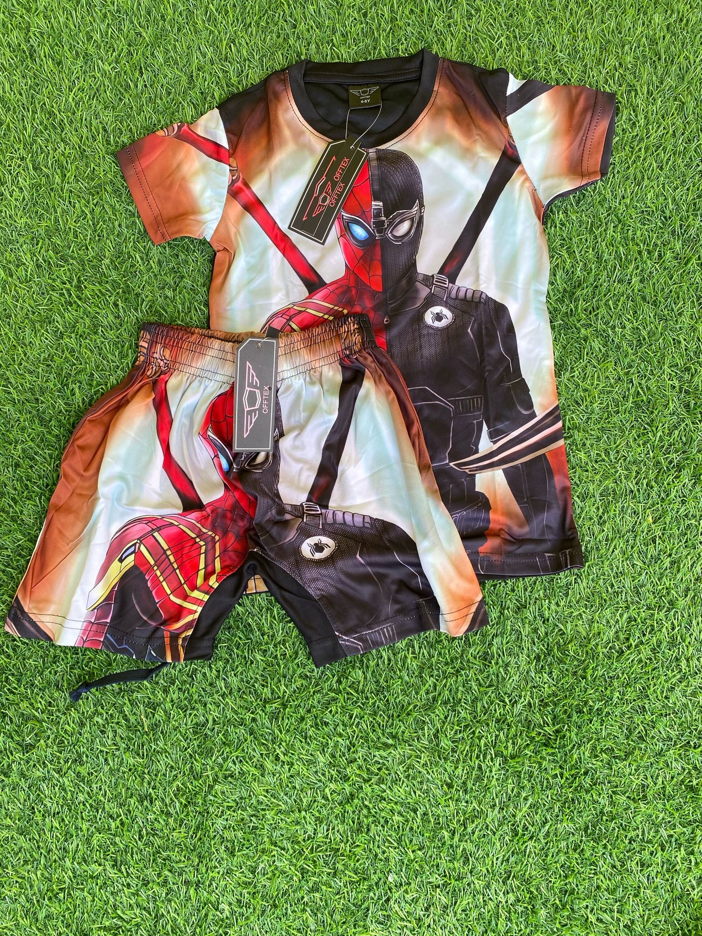3D Spiderman Design Two Piece