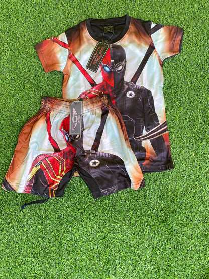 3D Spiderman Design Two Piece