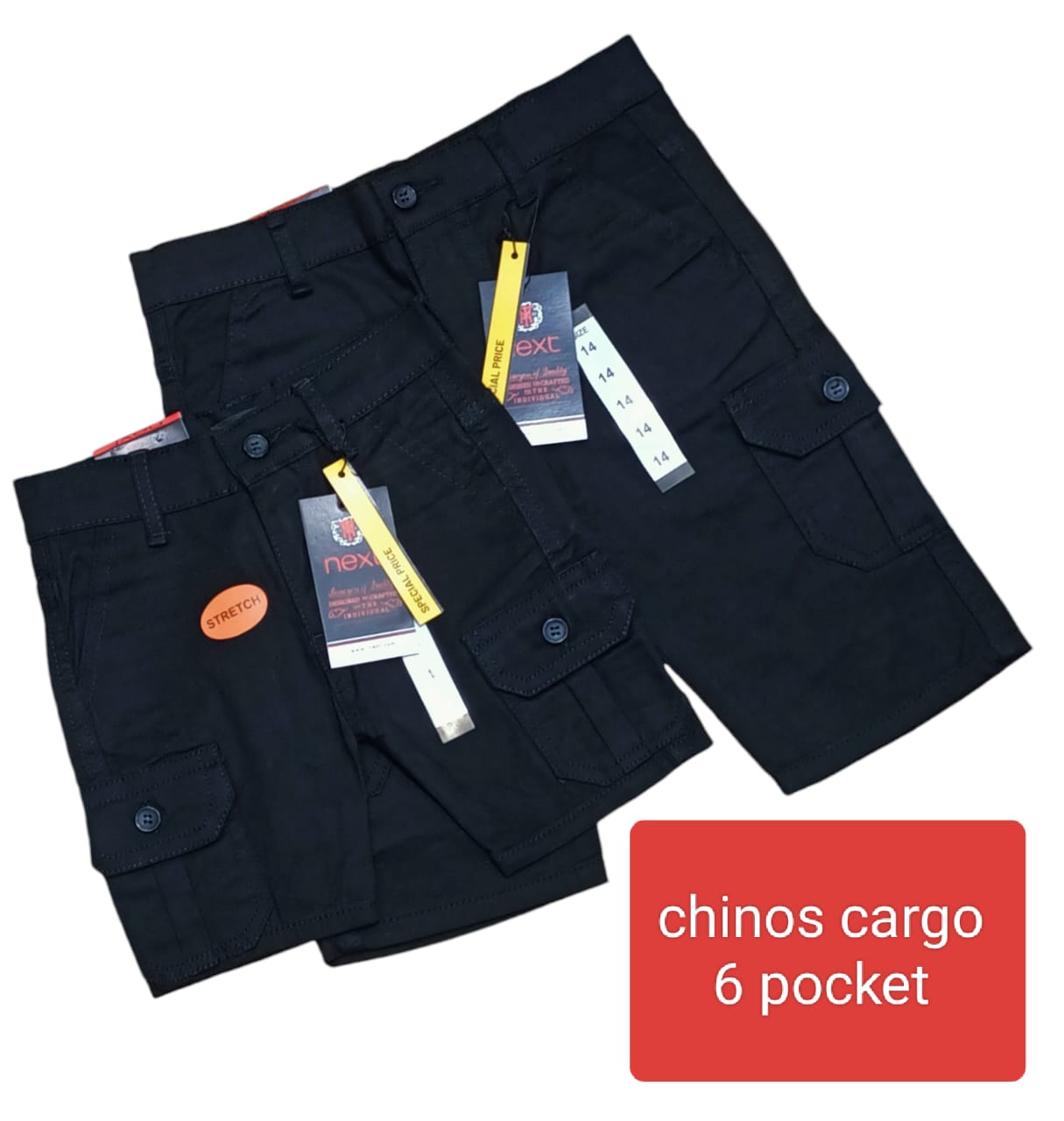 NEXT Chinos Combat Shorts - Run Small