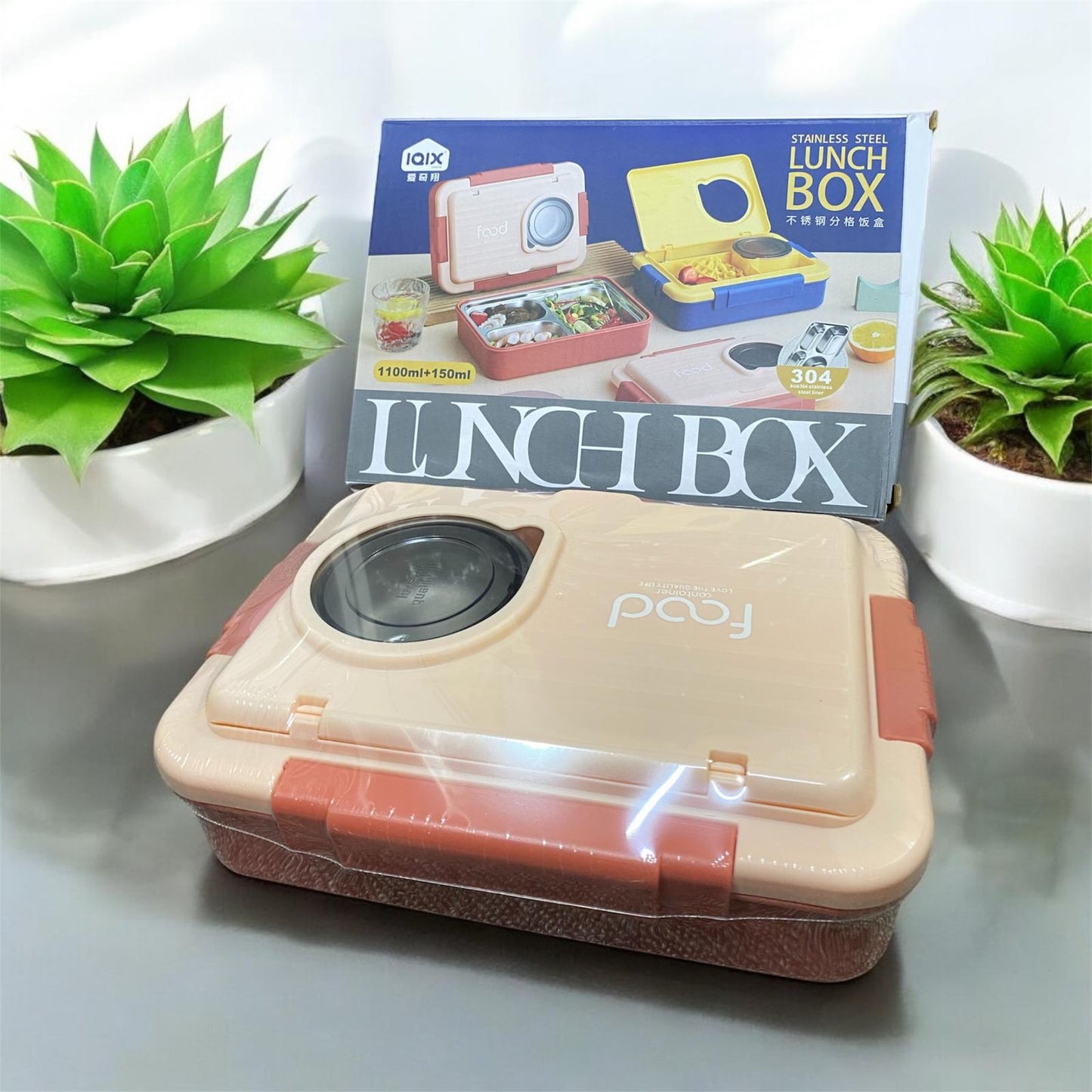Big Bento Lunch  Box [3 Compartment] BPA Free - 304 Stainless Steel
