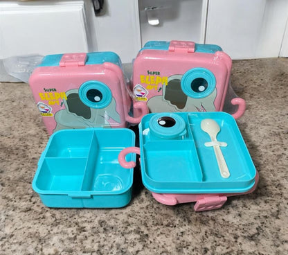 Super Elephant Bento Lunch Box [4 Compartment] BPA Free - 304 Stainless Steel