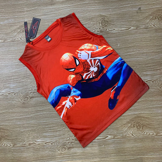 3D Spiderman Design Sleeveless