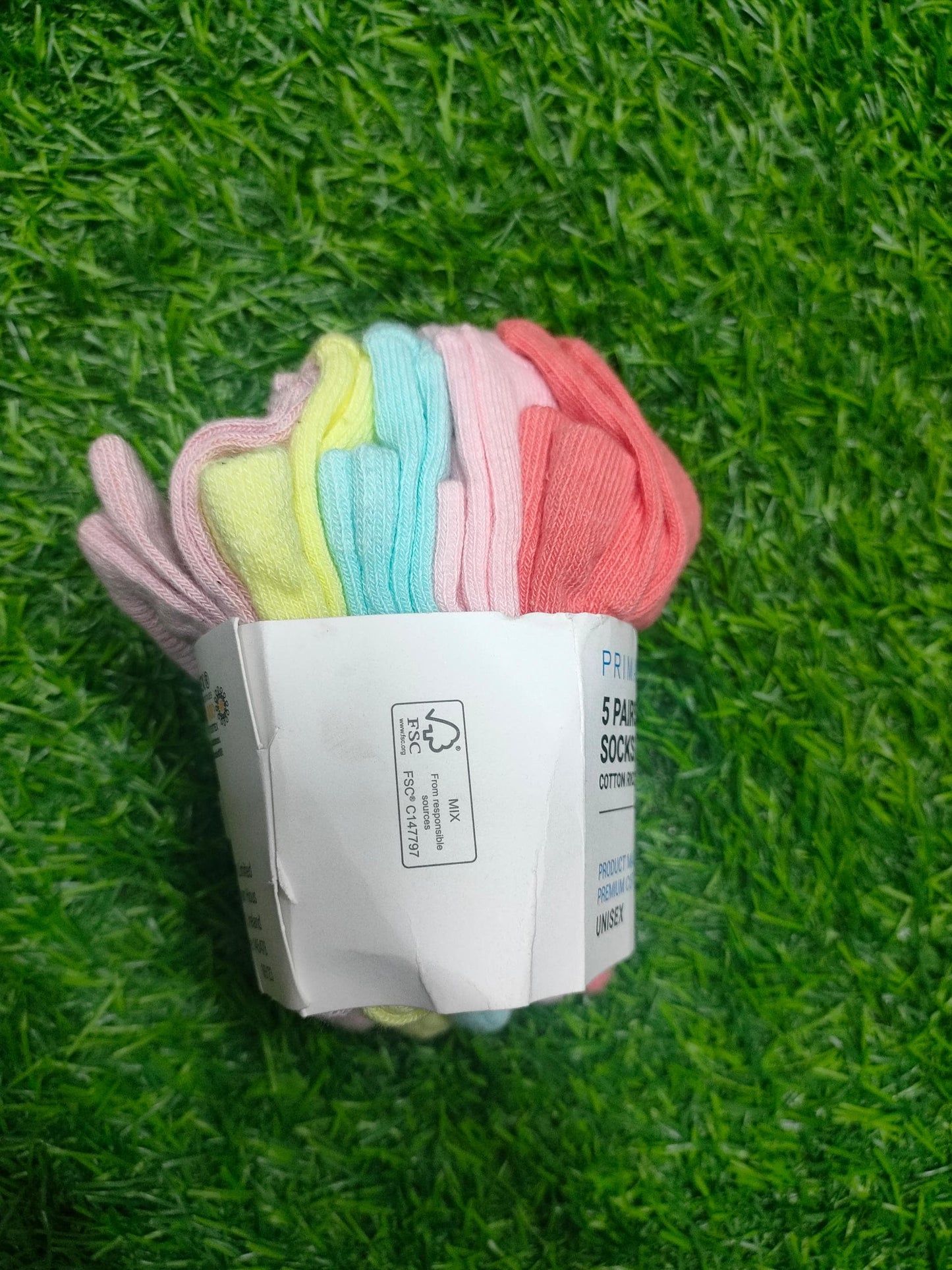 Primark multicoloured 5 in one cotton socks