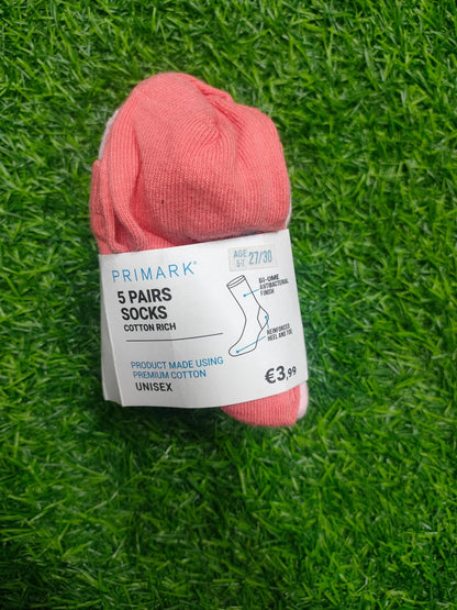 Primark multicoloured 5 in one cotton socks