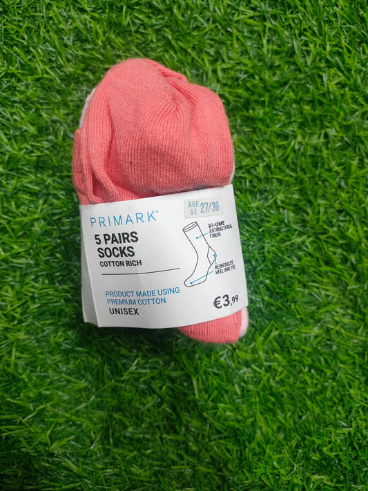 Primark multicoloured 5 in one cotton socks